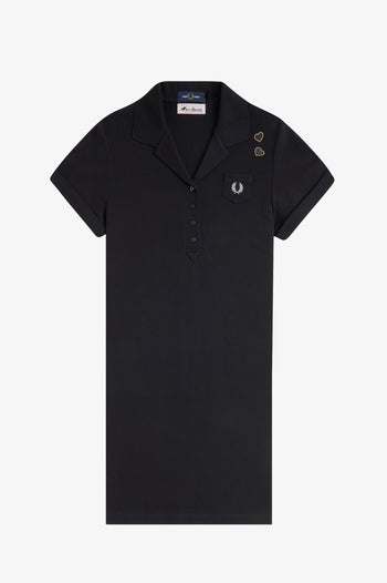 POCKET DETAIL PIQUE DRESS