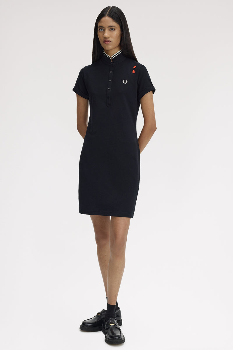 TIPPED POLO DRESS