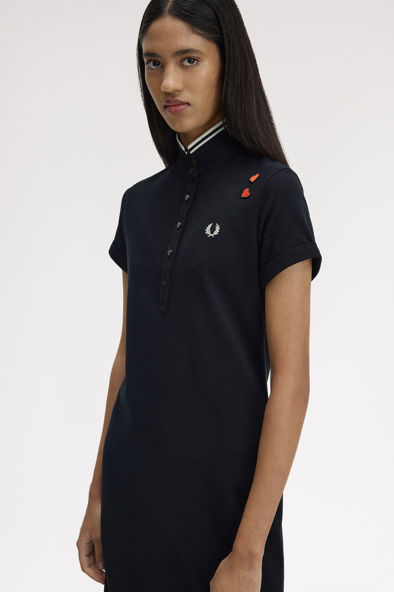 TIPPED POLO DRESS