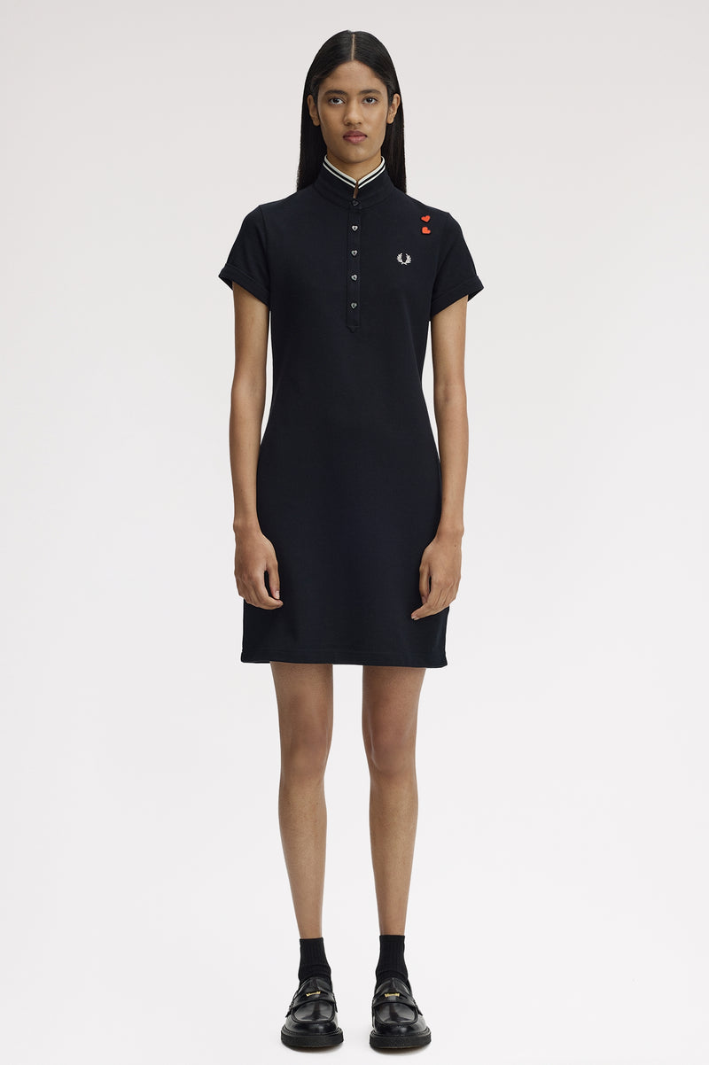 TIPPED POLO DRESS
