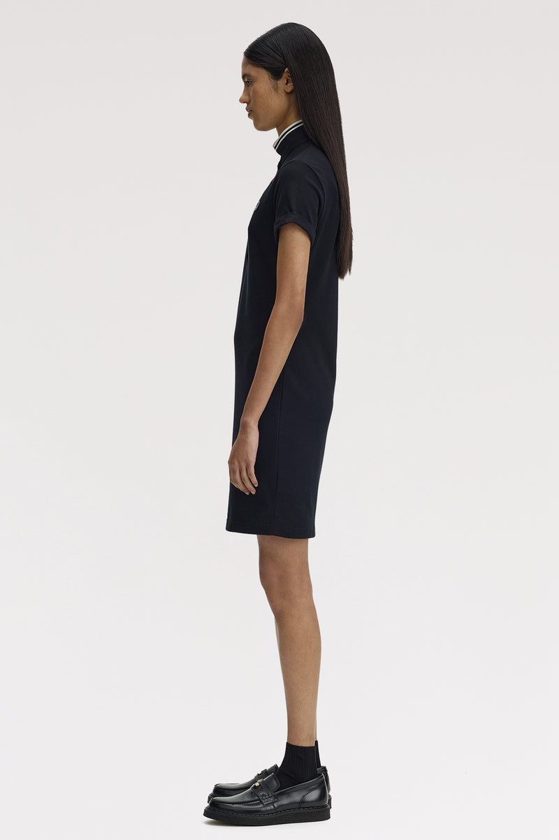 TIPPED POLO DRESS