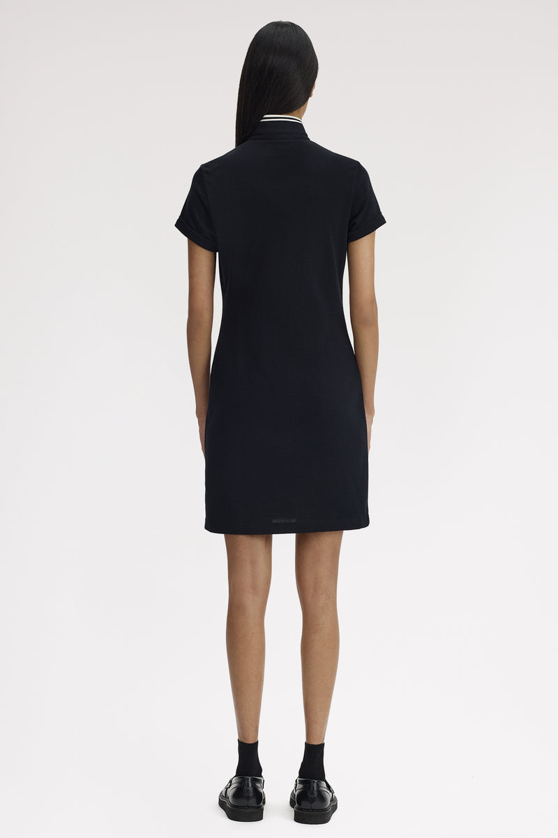 TIPPED POLO DRESS