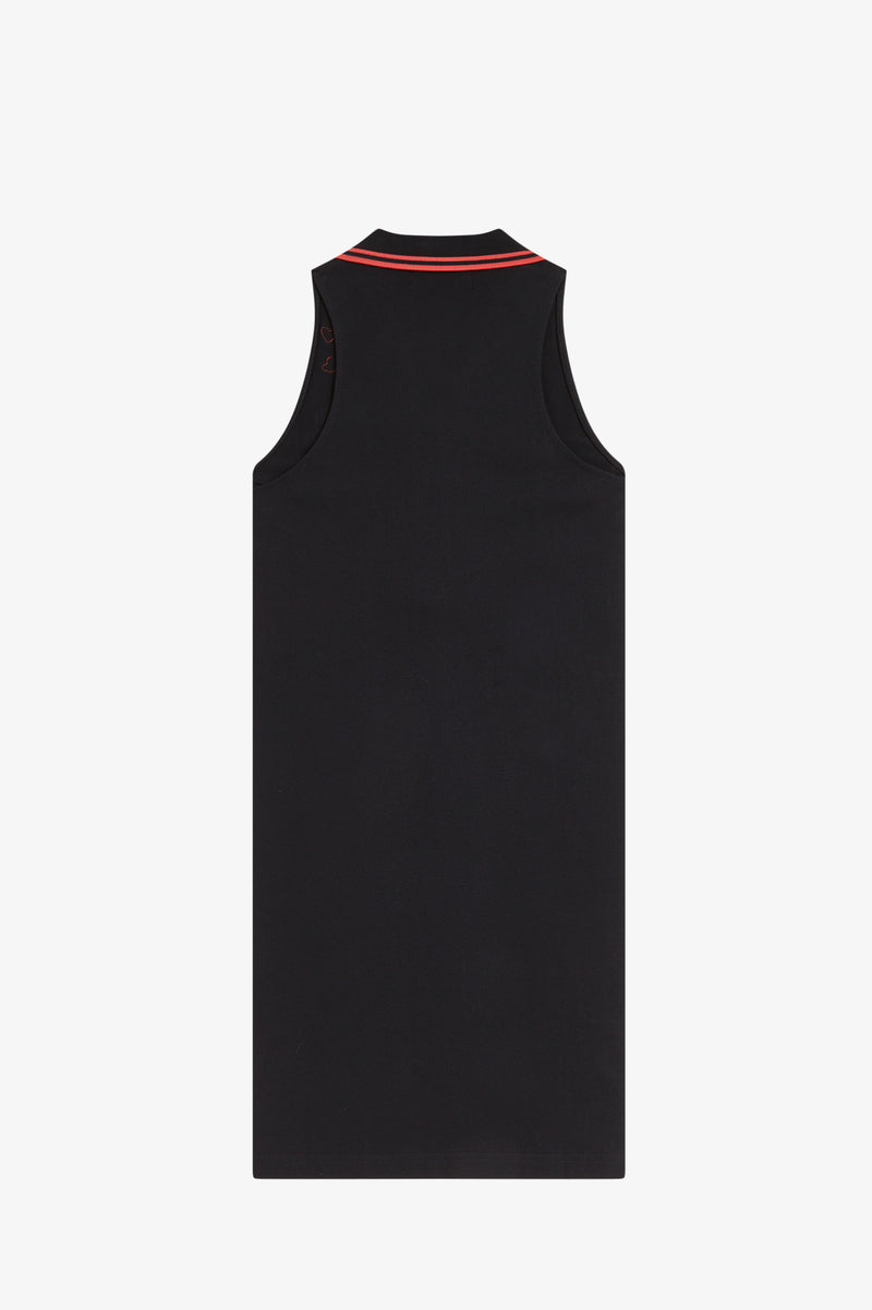 SLEEVELESS PIQUE DRESS