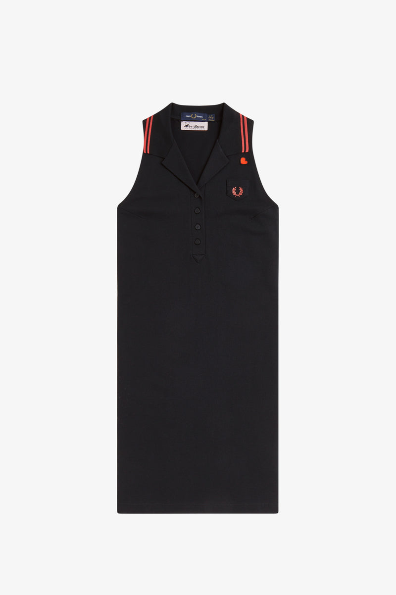 SLEEVELESS PIQUE DRESS