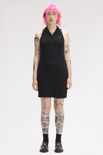 SLEEVELESS PIQUE DRESS