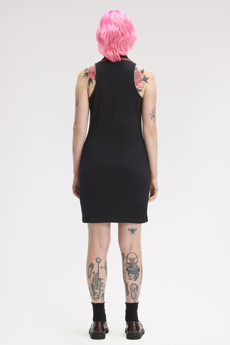 SLEEVELESS PIQUE DRESS