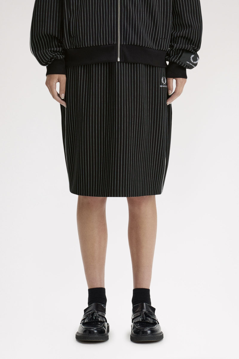 KVA PINSTRIPE TRACK SKIRT