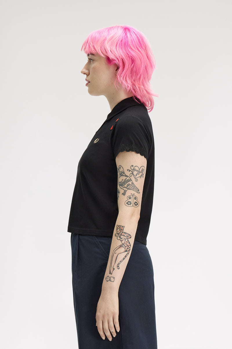EMBROIDERED DETAIL POLO SHIRT
