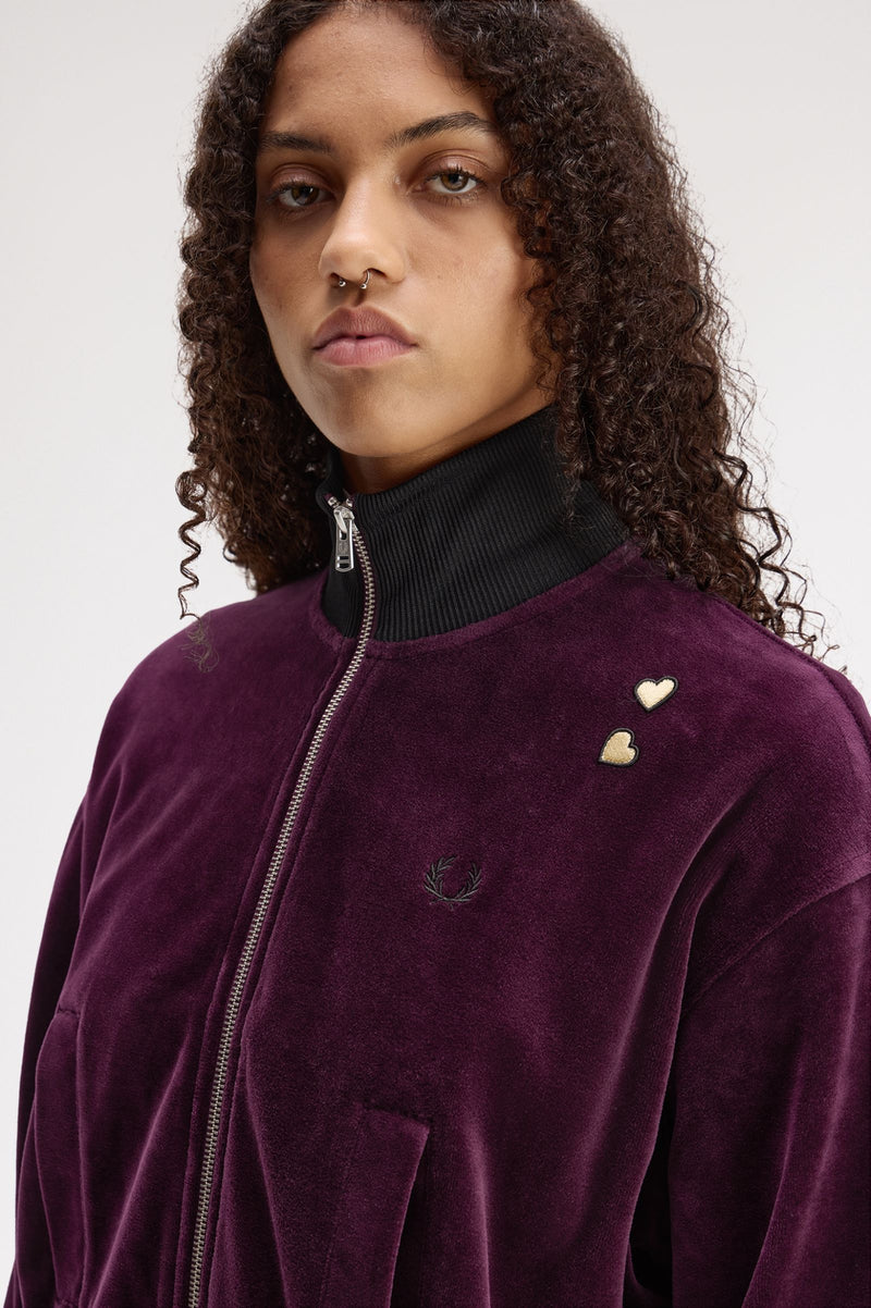 VELOUR TRACK JACKET