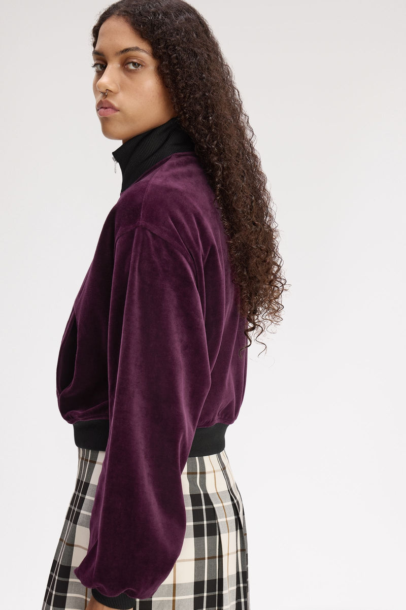 VELOUR TRACK JACKET