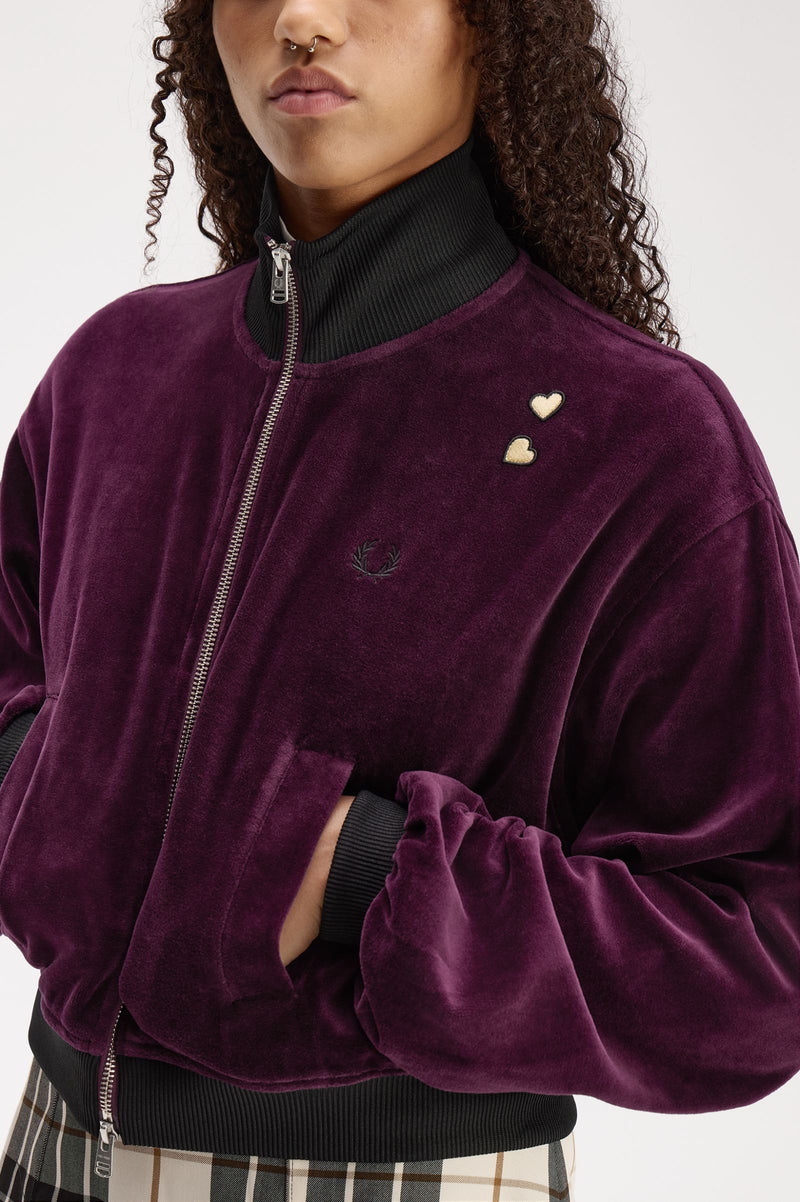 VELOUR TRACK JACKET