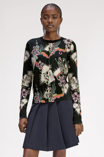 PRINTED CARDIGAN