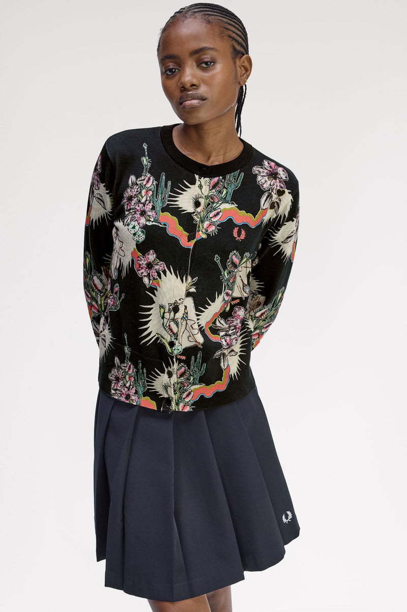 PRINTED CARDIGAN