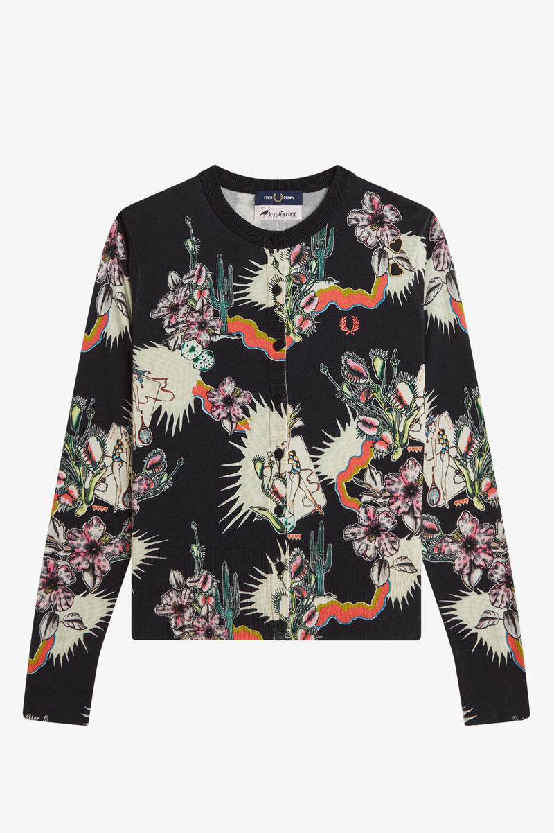 PRINTED CARDIGAN