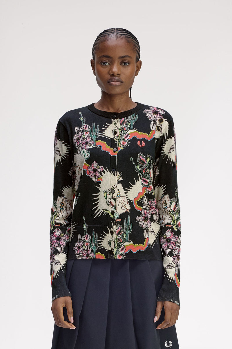 PRINTED CARDIGAN