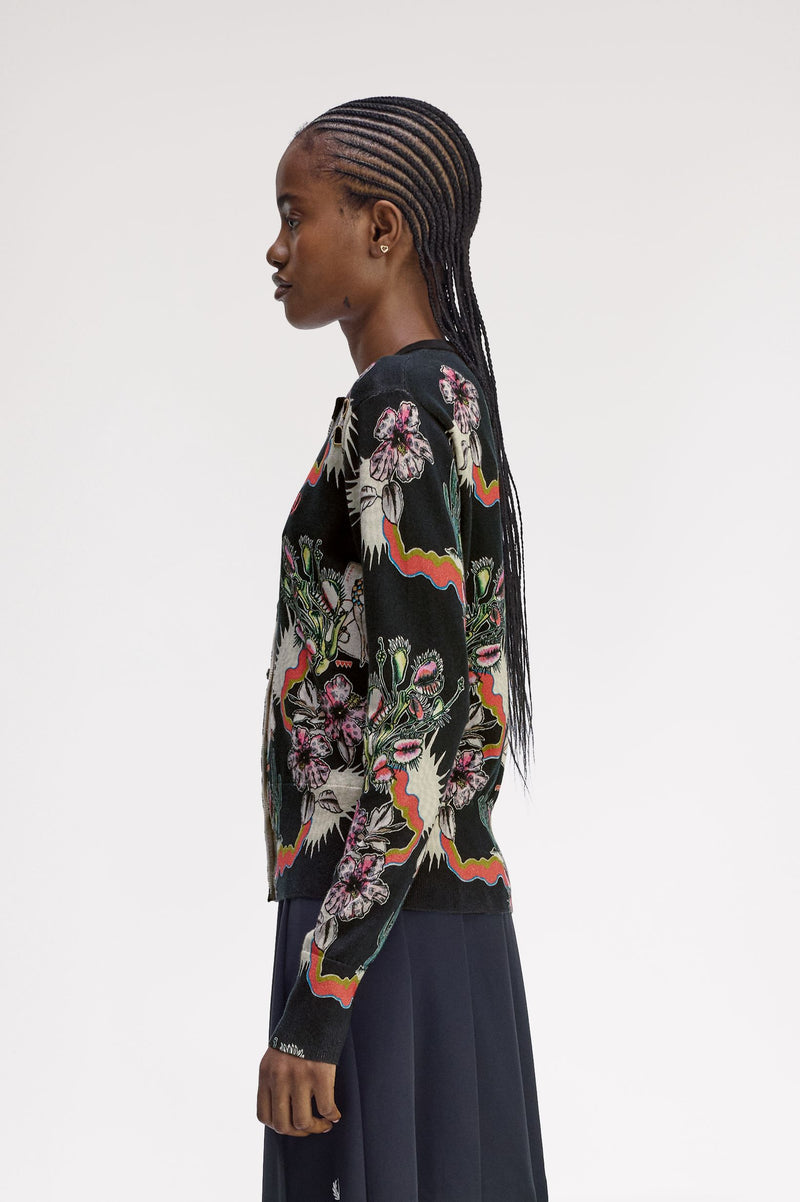 PRINTED CARDIGAN