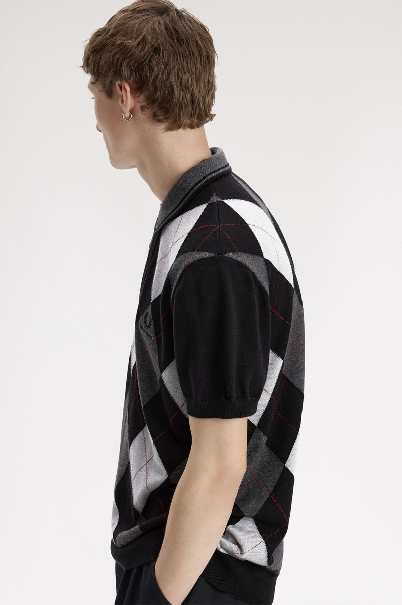 KVA ARGYLE KNITTED SHIRT