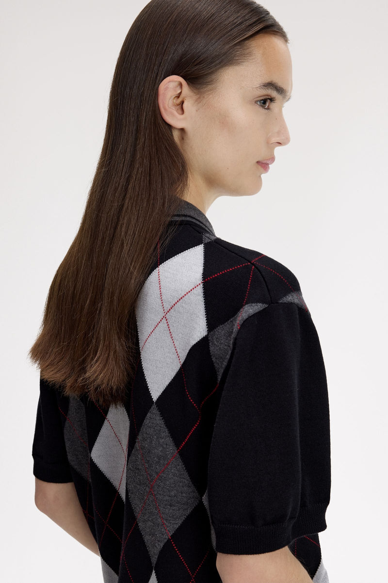 KVA ARGYLE KNITTED SHIRT