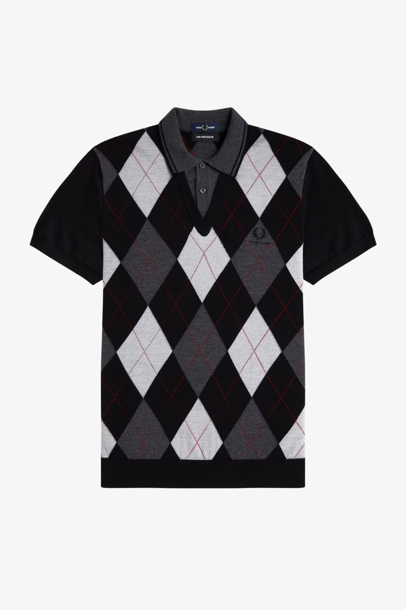 KVA ARGYLE KNITTED SHIRT