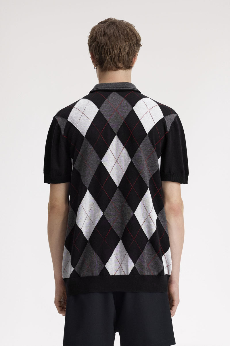 KVA ARGYLE KNITTED SHIRT