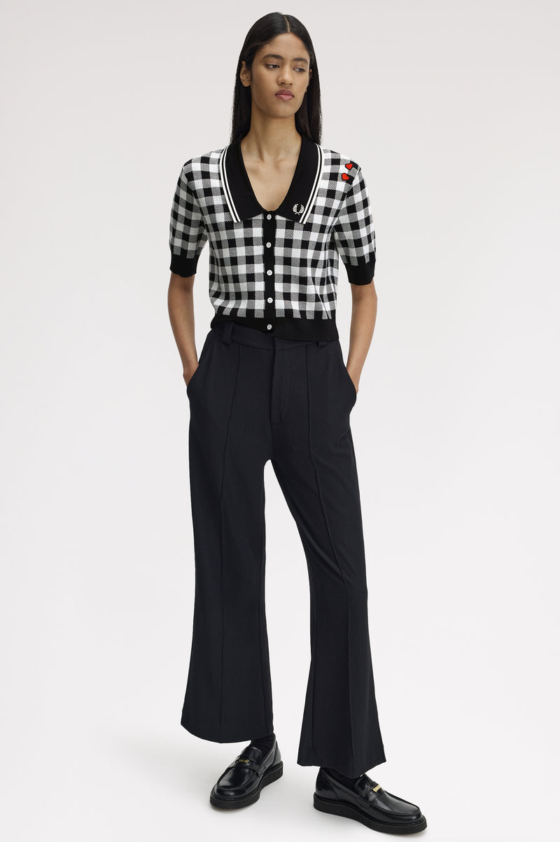 GINGHAM KNITTED SHIRT