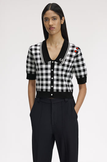 GINGHAM KNITTED SHIRT