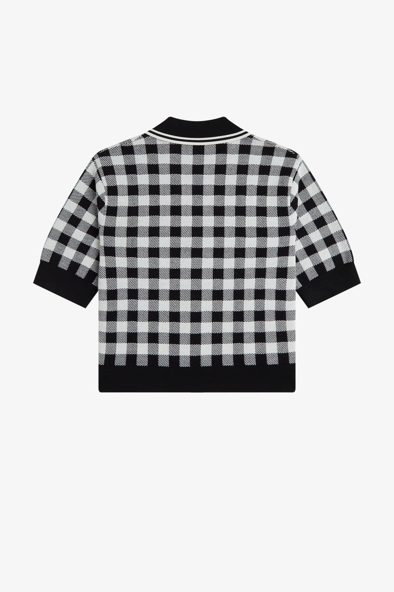 GINGHAM KNITTED SHIRT