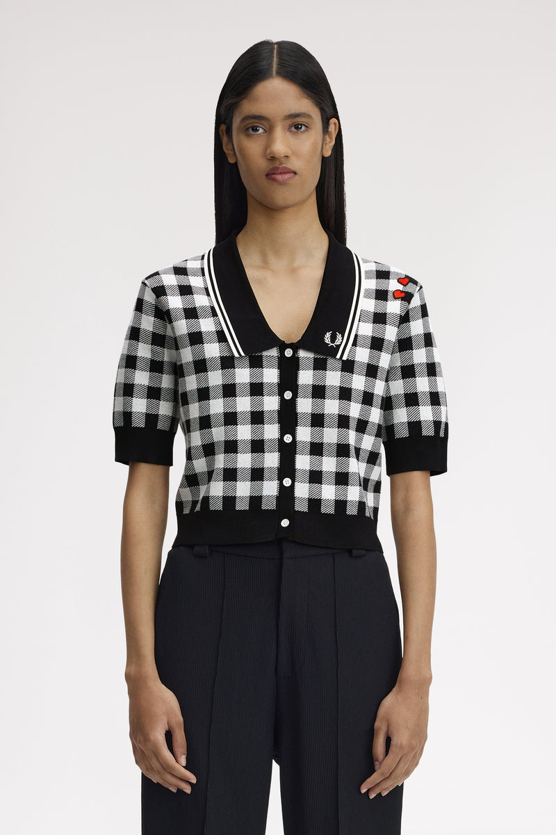 GINGHAM KNITTED SHIRT