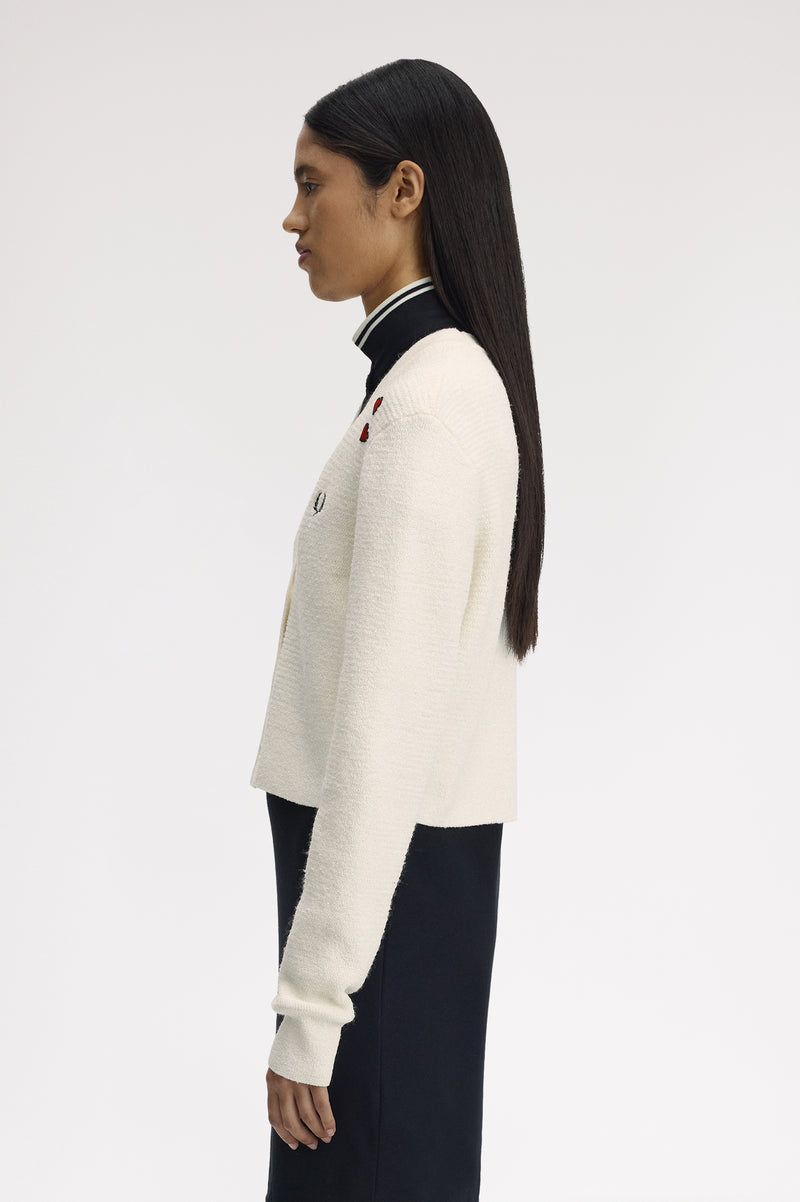 TEXTURED KNIT CARDIGAN