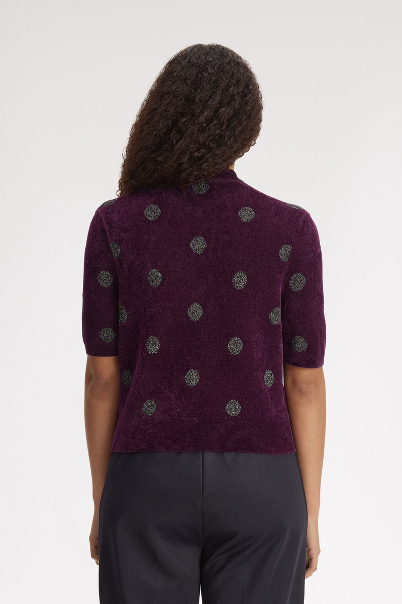 POLKA DOT KNITTED TOP