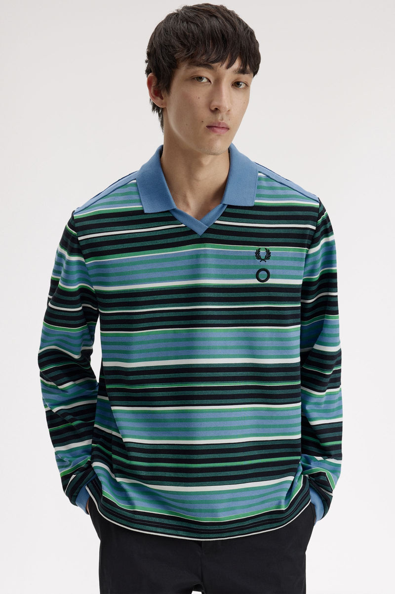 CG OVERPRINT LONG SLEEVE POLO SHIRT
