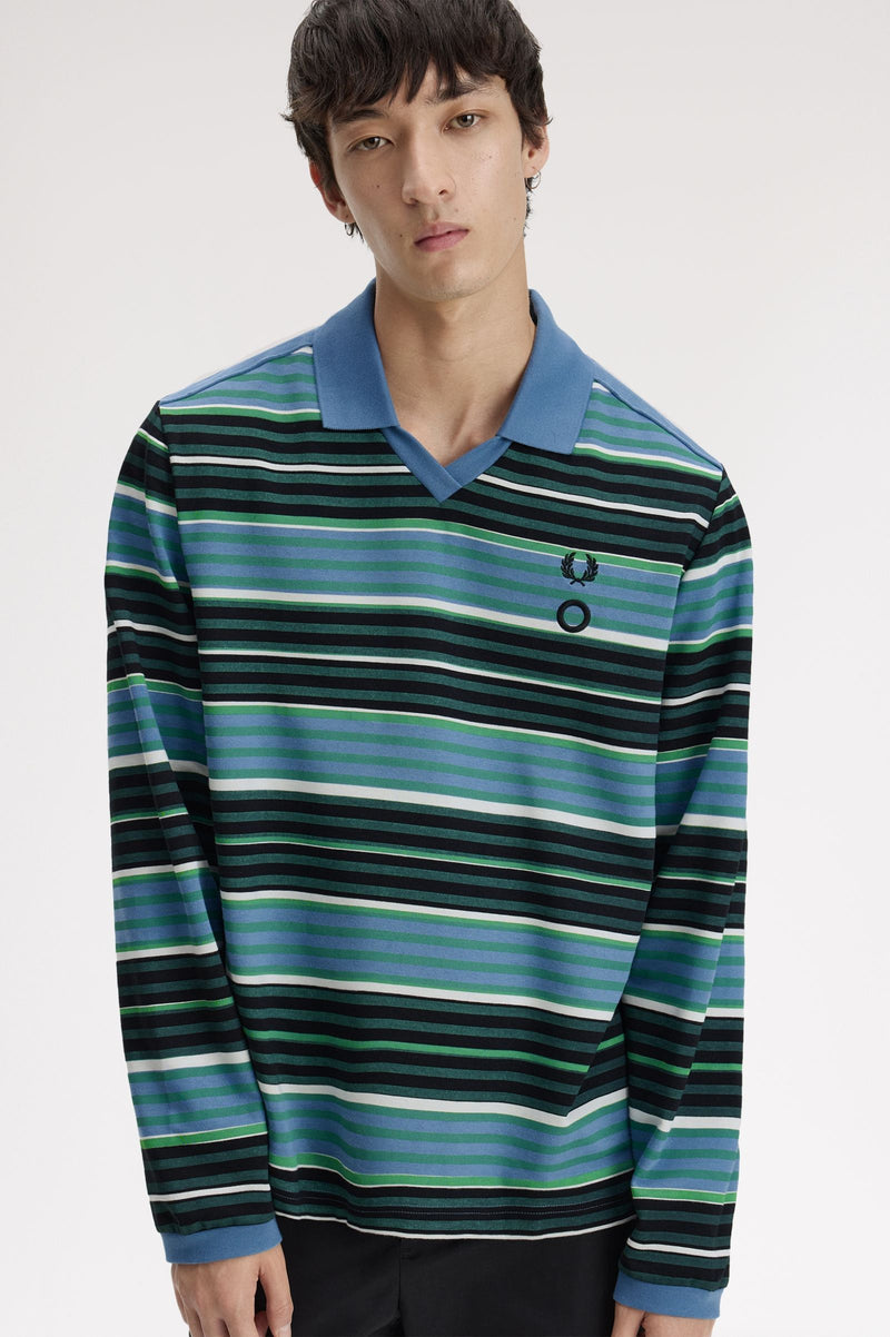 CG OVERPRINT LONG SLEEVE POLO SHIRT