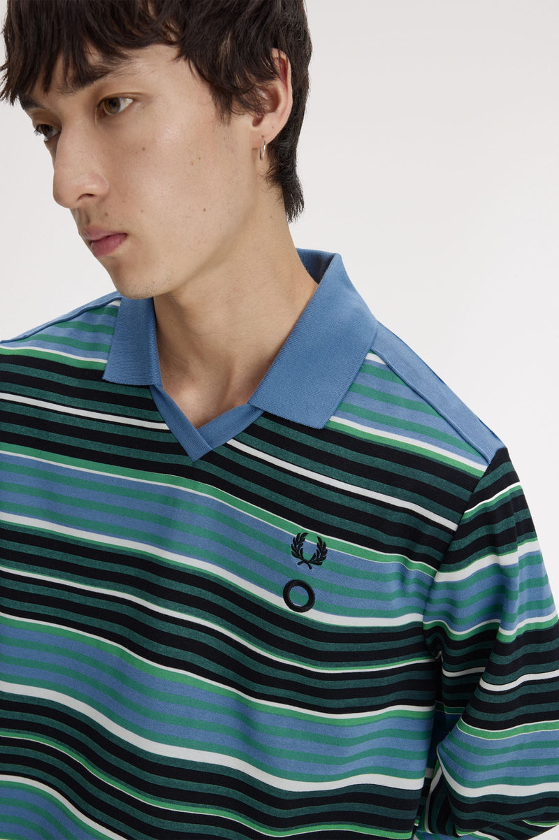 CG OVERPRINT LONG SLEEVE POLO SHIRT