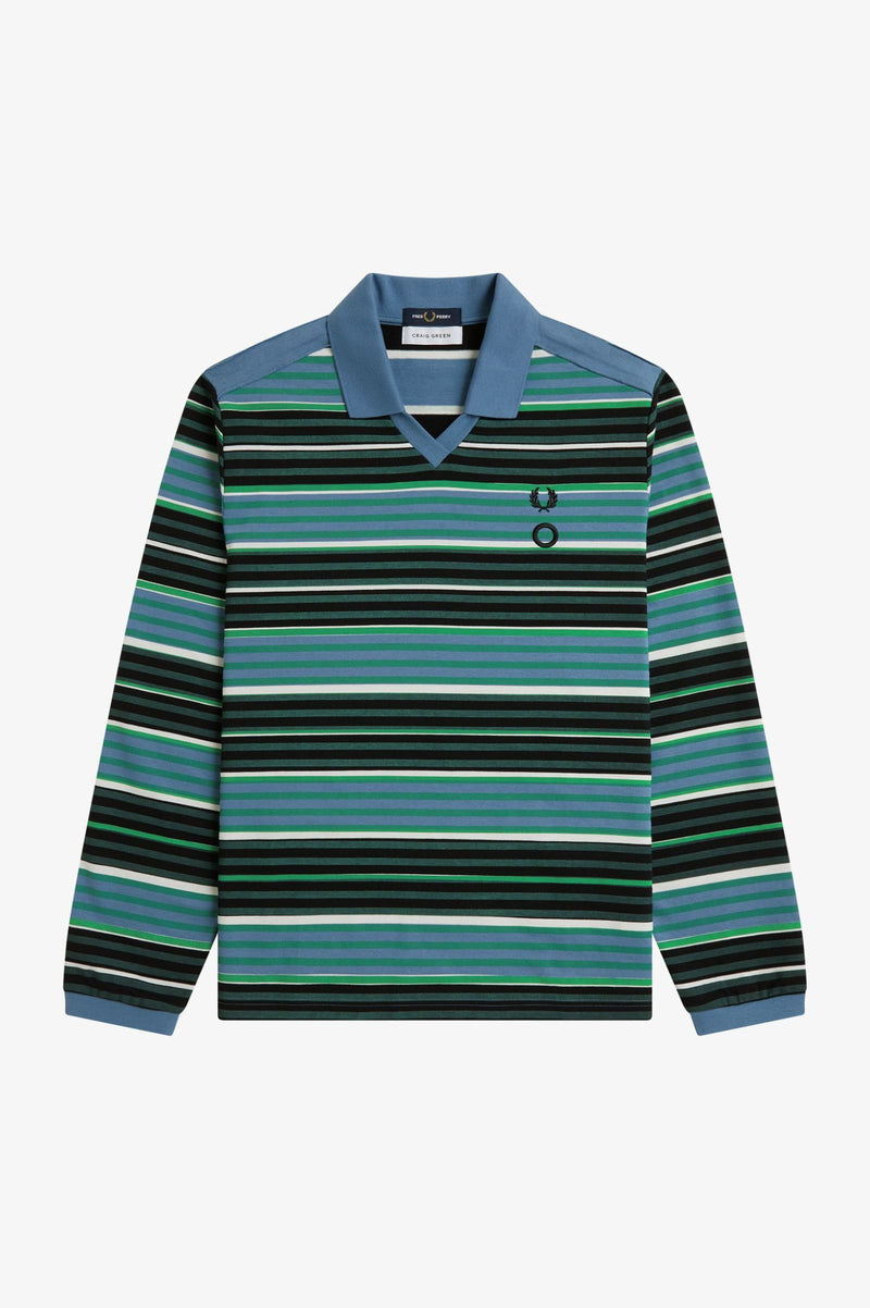 CG OVERPRINT LONG SLEEVE POLO SHIRT