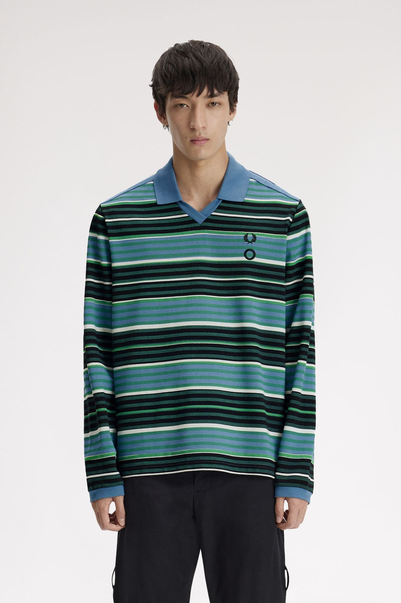 CG OVERPRINT LONG SLEEVE POLO SHIRT