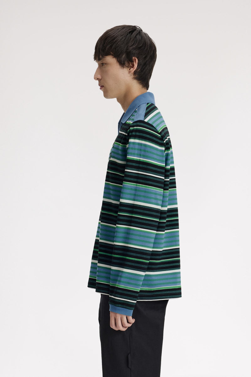 CG OVERPRINT LONG SLEEVE POLO SHIRT