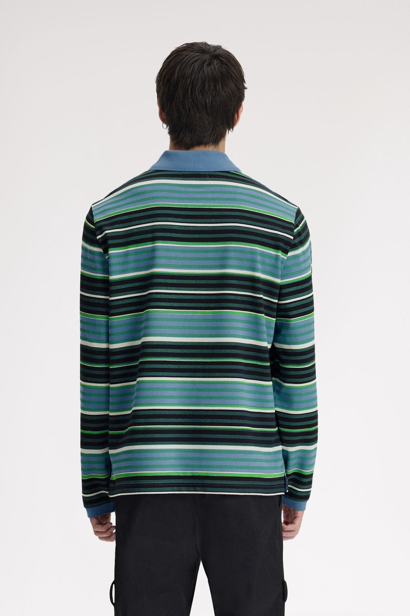 CG OVERPRINT LONG SLEEVE POLO SHIRT