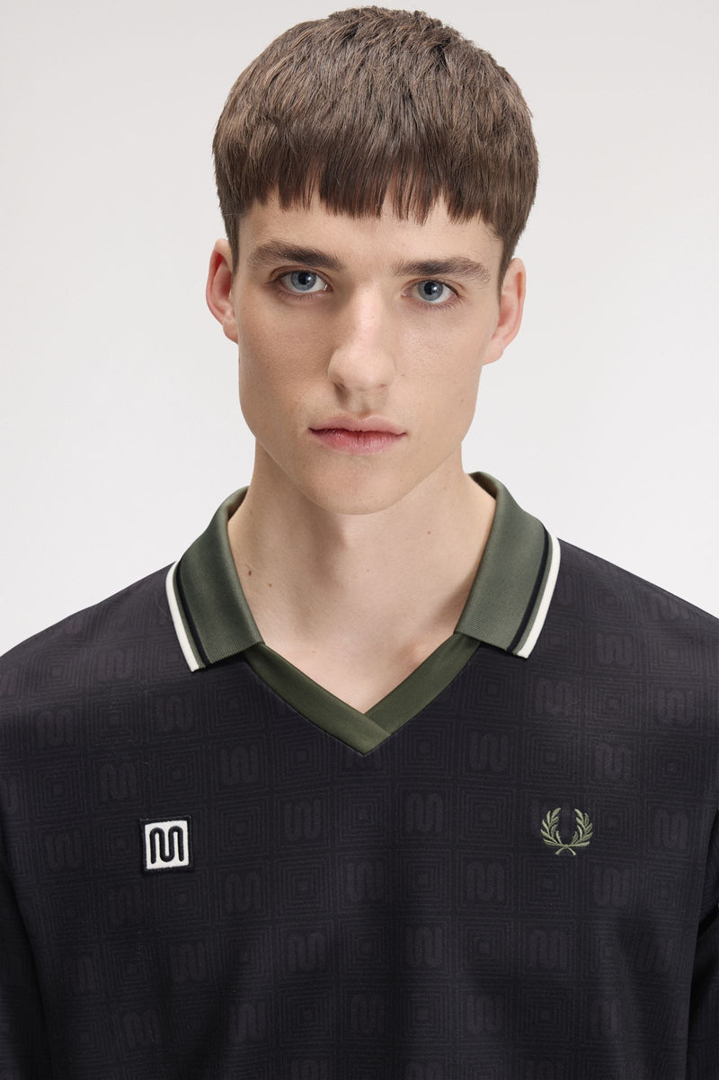 MEYBA PRINTED LS POLO SHIRT