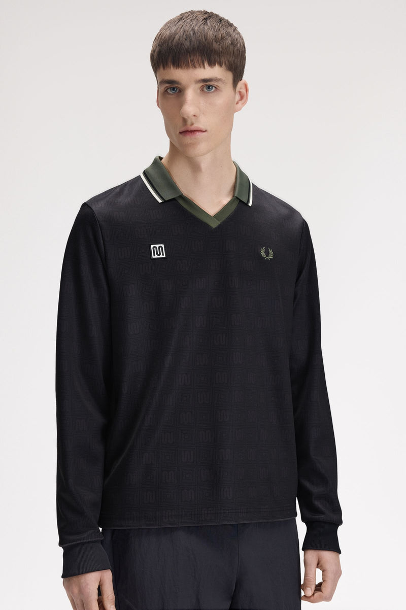 MEYBA PRINTED LS POLO SHIRT