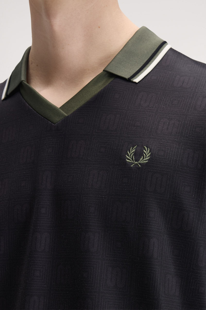 MEYBA PRINTED LS POLO SHIRT