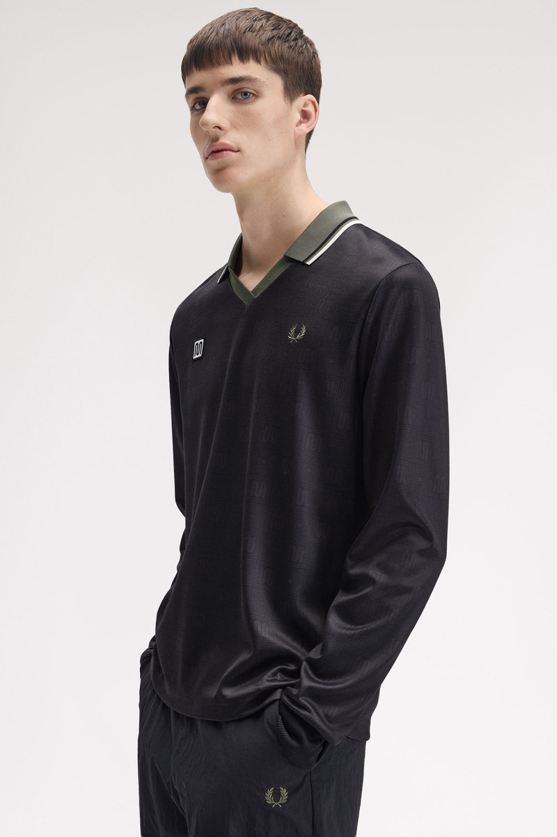 MEYBA PRINTED LS POLO SHIRT