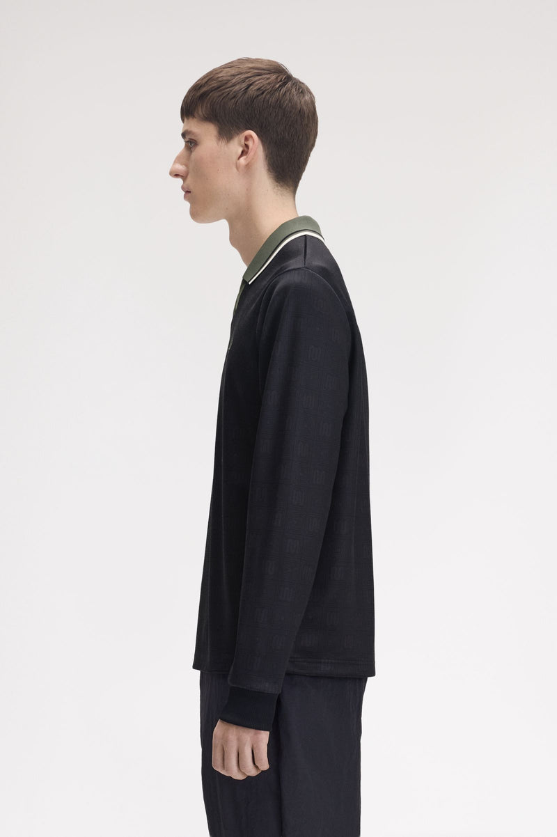MEYBA PRINTED LS POLO SHIRT