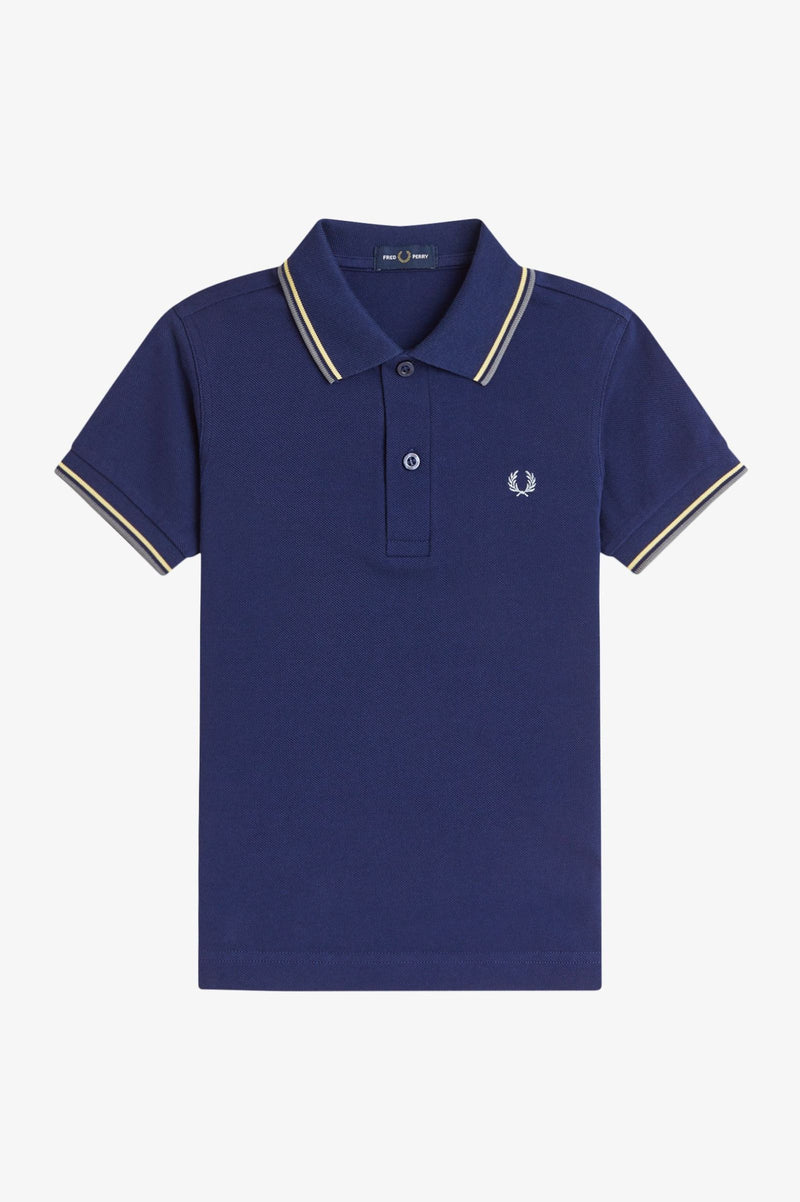 KIDS TWIN TIPPED FRED PERRY SHIRT