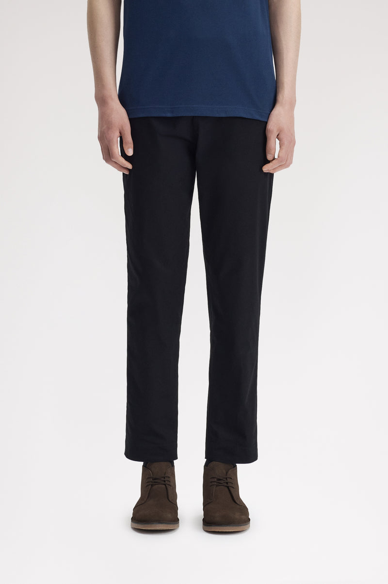 SLIM FIT TWILL TROUSERS
