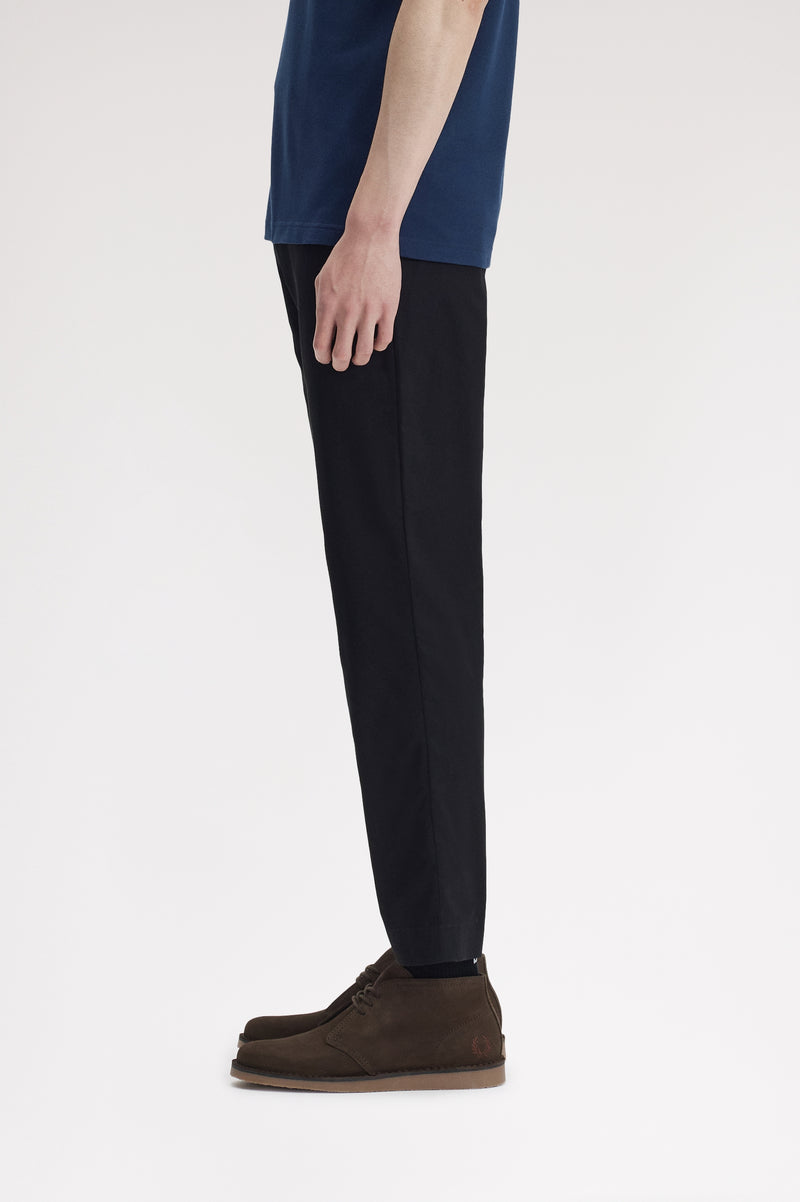 SLIM FIT TWILL TROUSERS
