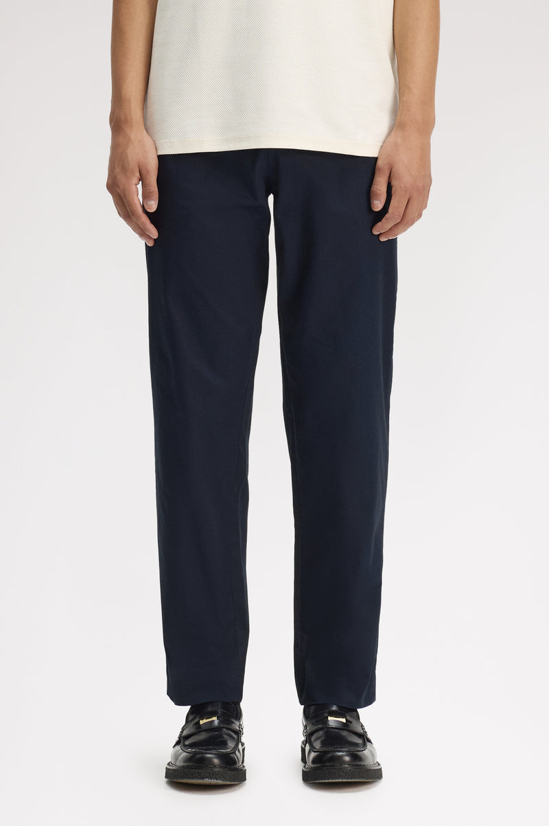 SLIM FIT TWILL TROUSERS