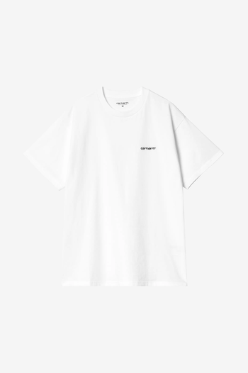S/S SCRIPT EMBROIDERY T-SHIRT