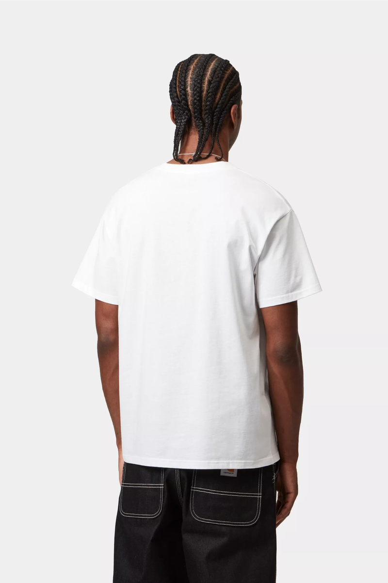 S/S SCRIPT EMBROIDERY T-SHIRT