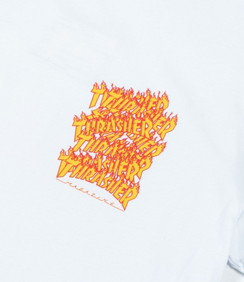 THRASHER	STACKED FLAME S/S T-SHIRT