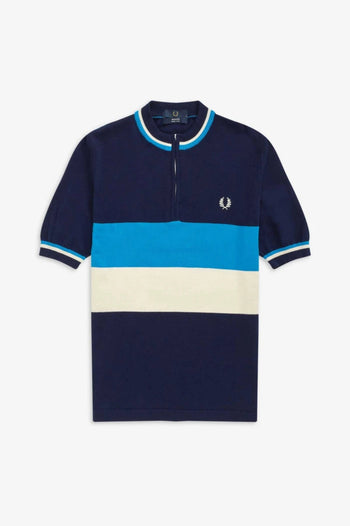FRED PERRY KNITTED HALF ZIP TOP